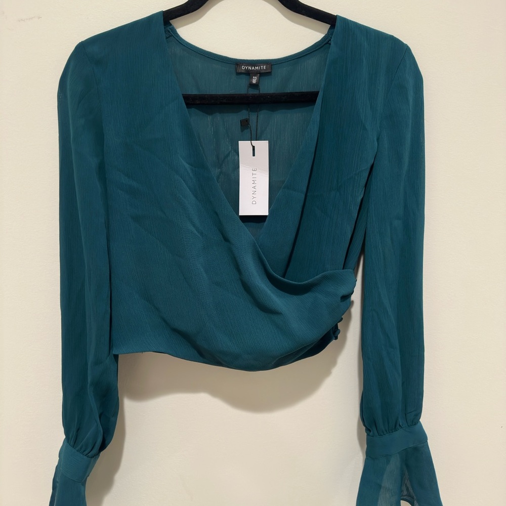 Dynamite Deep Teal Blouse